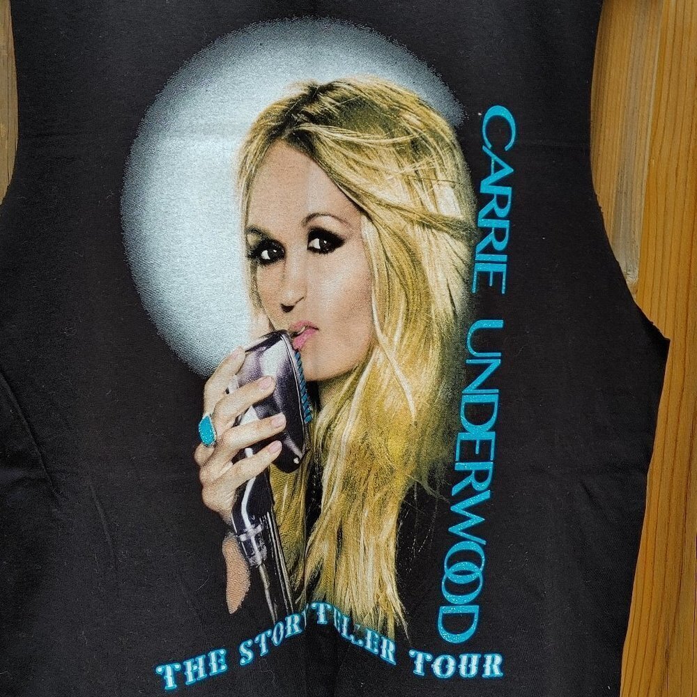 Carrie Underwood Storyteller Cut Off Tank Top Women's Size Small Official Tour